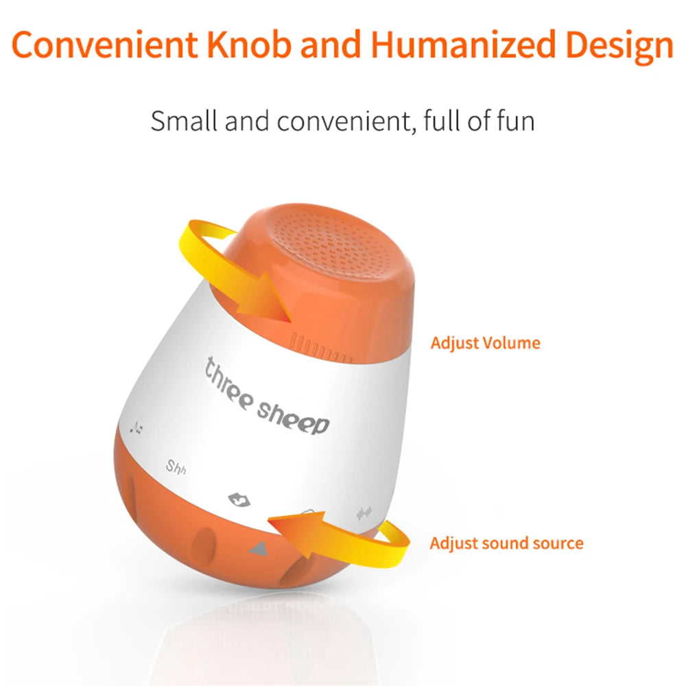 Baby Noise Machine Smart Music Voice Sensor Infants Bad Sleep Helper Therapy Sound Monitor Generator for Babies Relax Toy