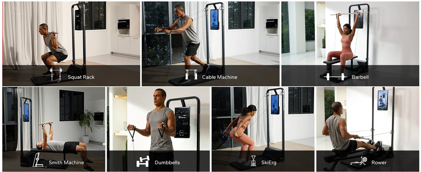 Home  System, Gym Monster  Smith Machine Home Gym Power Cage, All-in-one Cable Machine for Home Workout,