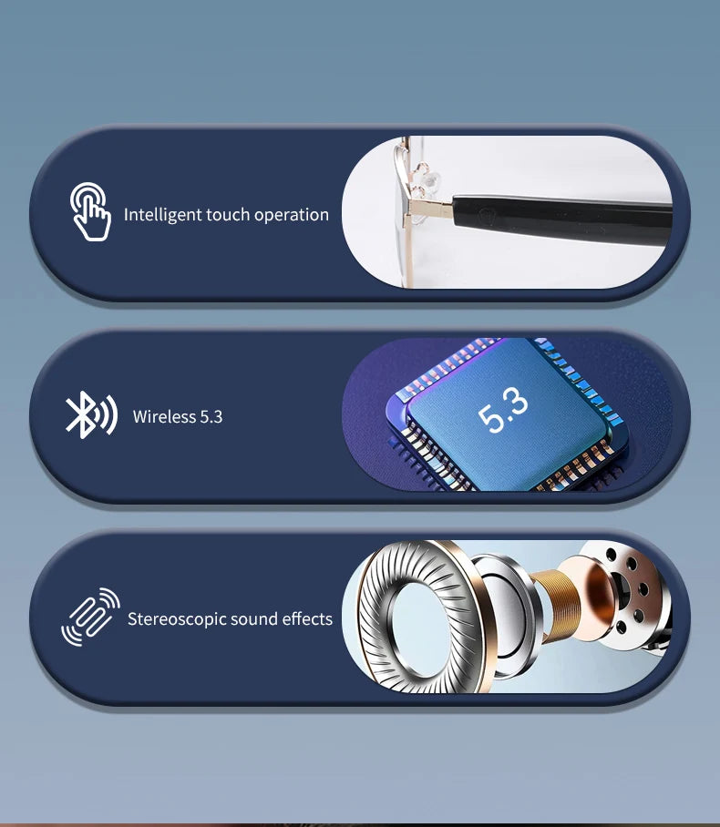 New smart glasses with auto-sensitive lenses, built-in microphone and speaker for sports, driving, fishing and everyday wear.