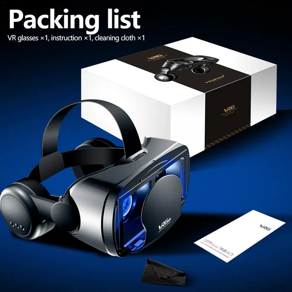 Original VRG PRO 3D VR Glasses Virtual Reality 3D Glasses Full Screen Visual Wide-Angle VR Glasses For Smartphone