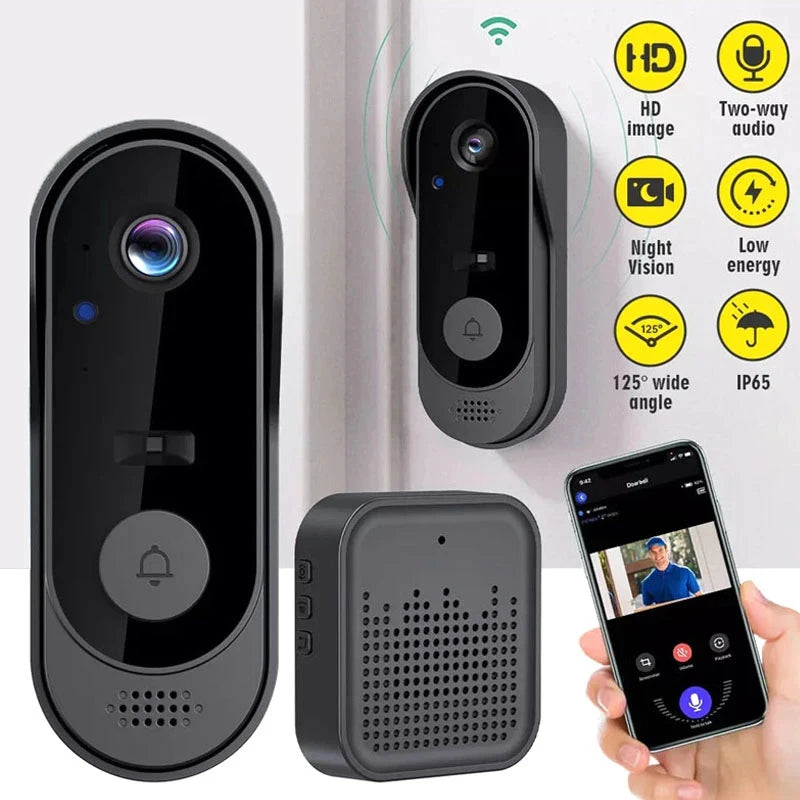 Tuya Doorbell With Camera Wireless Video Doorbell WIFI HD Outdoor Phone Door Bell Camera Security Video Intercom Smart Home