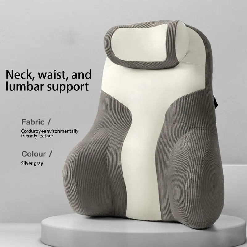 Back Support Pillow With Arms Bed Pillow For Reading Lumbar & Neck Support Cushion Sit Up Chair Pillow With Arms Soft Reading