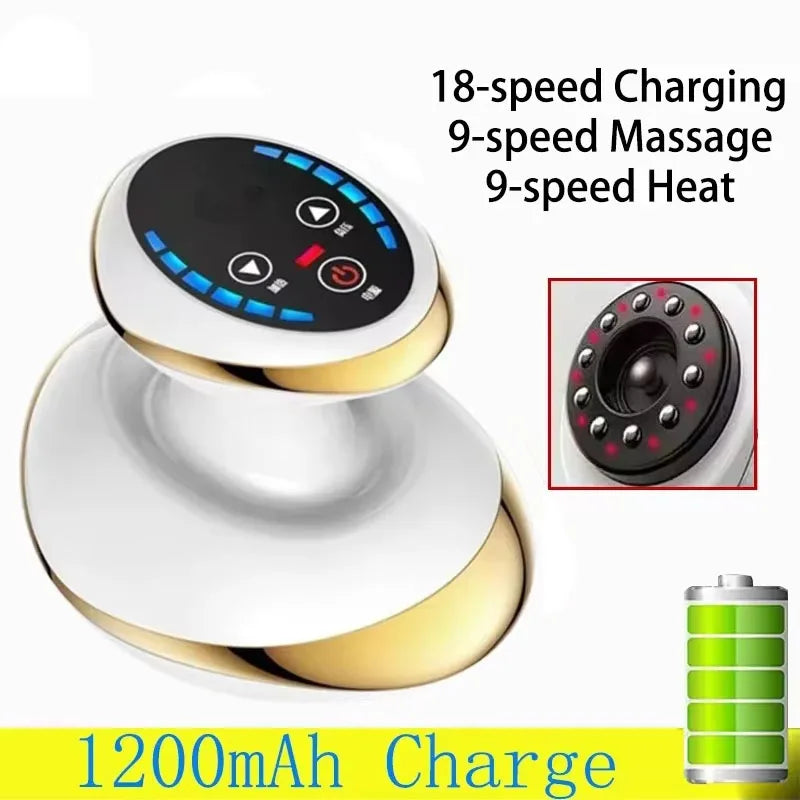 Electric Scrapin, Cupping, Suction, Heating, Fat Burner, Anti-cellulite Massager
