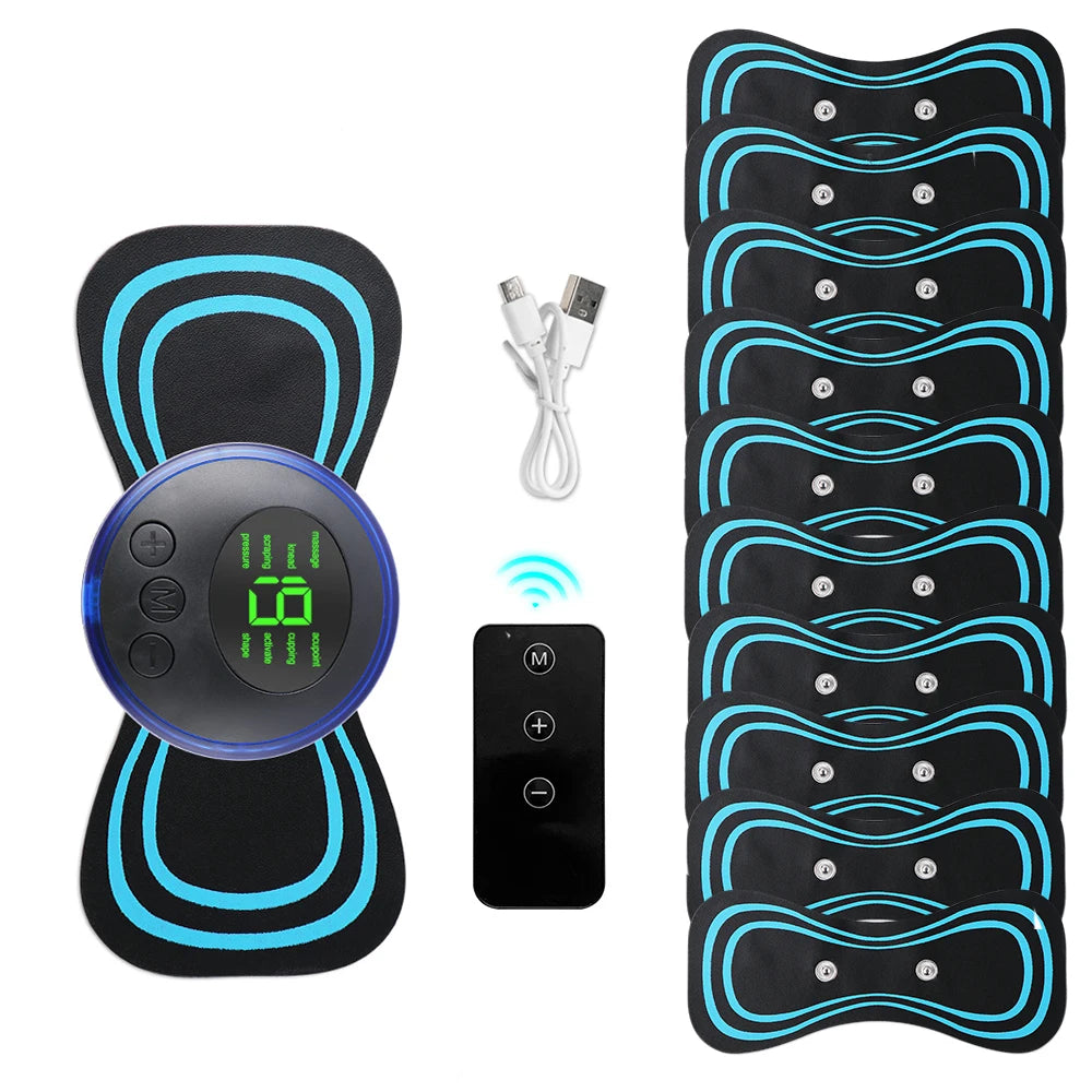 Mini Portable EMS Neck Massager – Cervical Pain Relief & Shoulder Relaxation