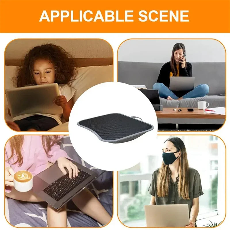 Computer Lab Desk Pillow for Laptop with Cushion Lap Desk with Pillow Cushion Writing Padded Tray with Handle for Office Work