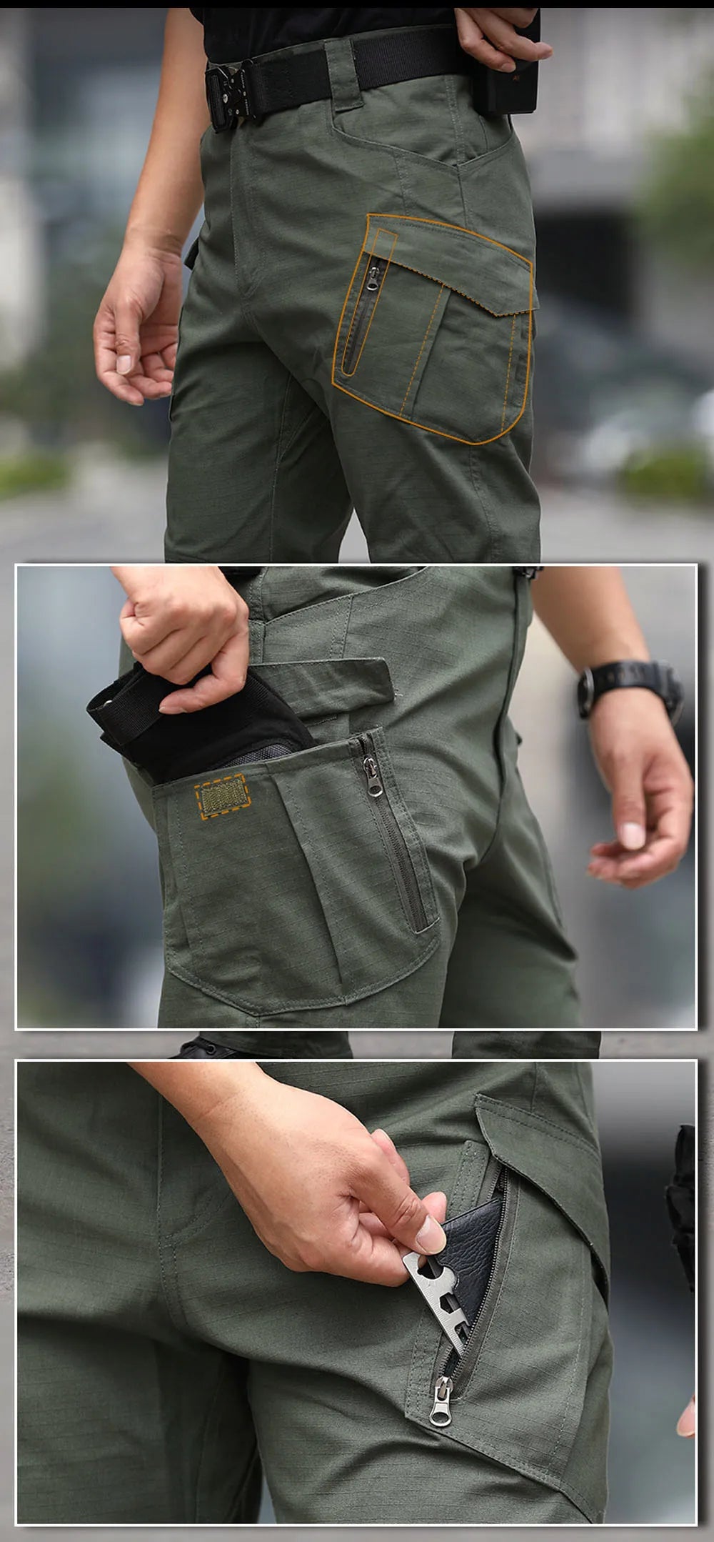 Tactical Cargo Pants for Outdoor Hiking Military Multi Pocket