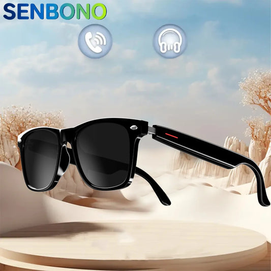 SENBONO Orignal E13 Smart Glasses With Sunglasses Open Ear Headsets Waterproof Hands-Free Calling Sunglasses For Men Womem