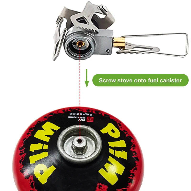 Mini Camping Gas Burner Titanium