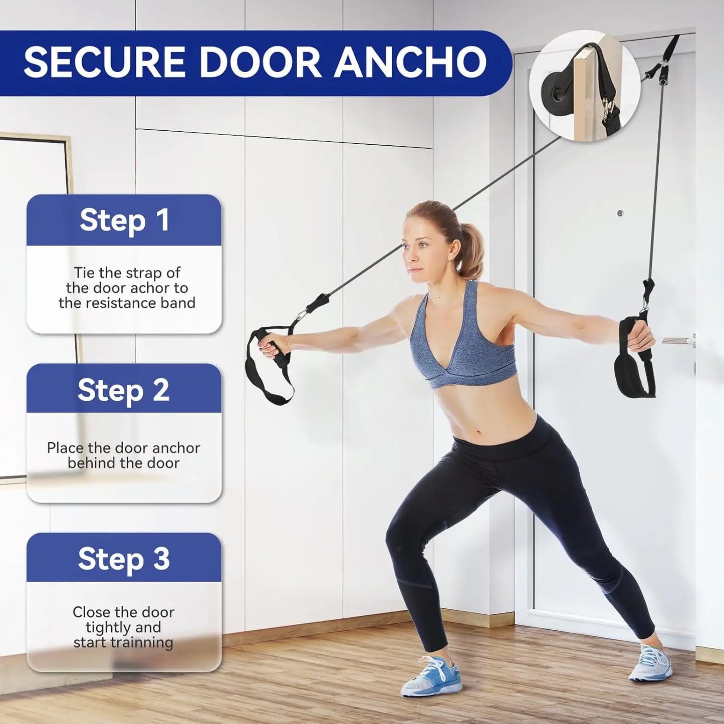Portable Tensioner Kit With Latex Resistance Band