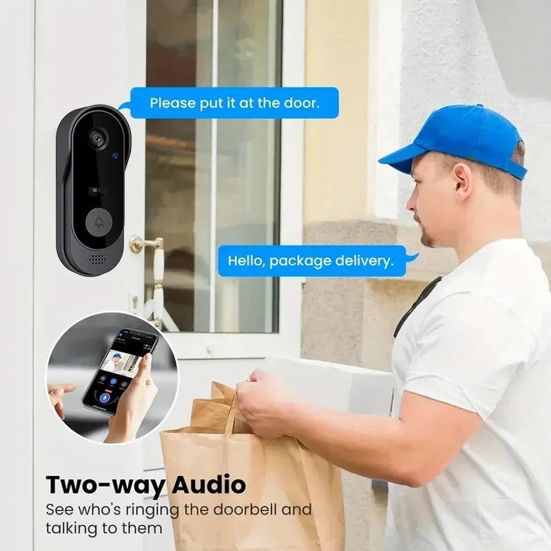 Tuya Doorbell With Camera Wireless Video Doorbell WIFI HD Outdoor Phone Door Bell Camera Security Video Intercom Smart Home