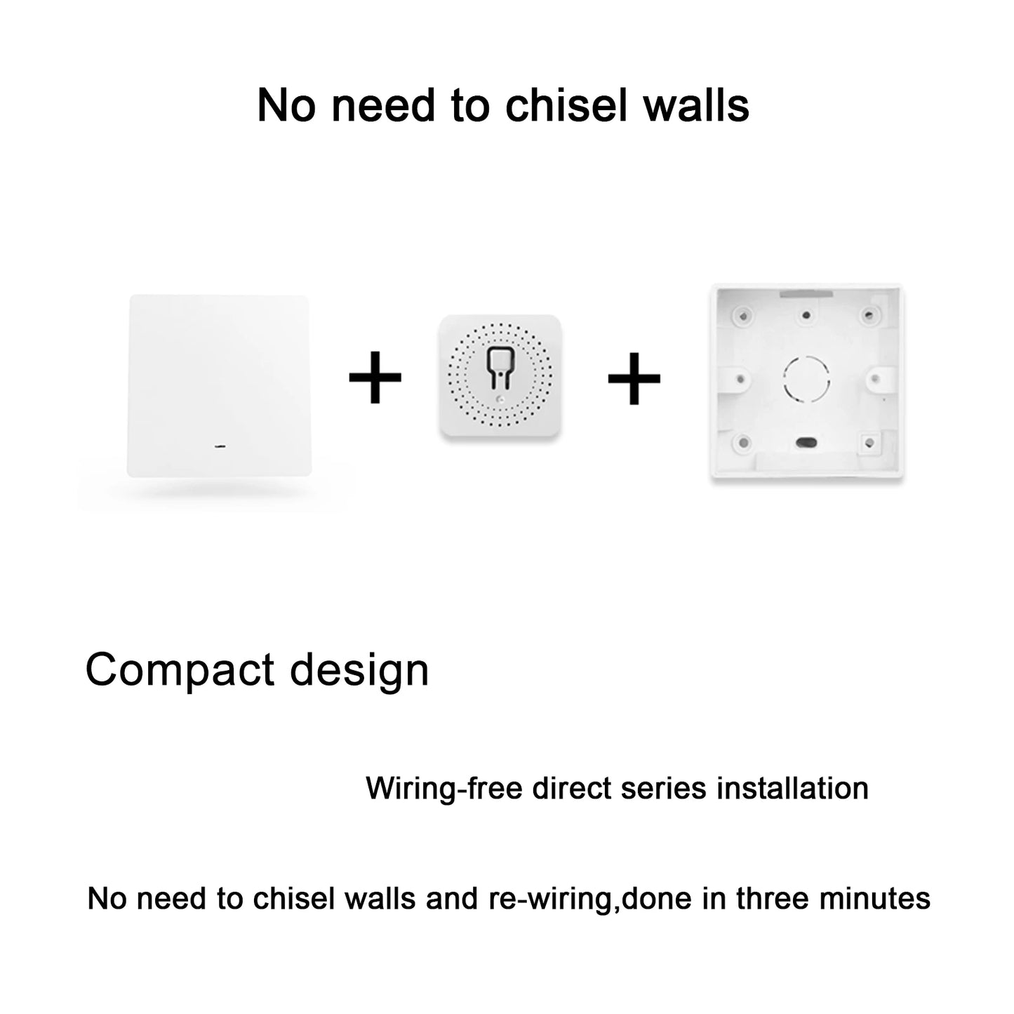 Smart Switches 1/2/3 Way Touch Wifi Light Switch Grey White Smart Switches 2.4GHz Alexa Compatible Home Decoration For Google