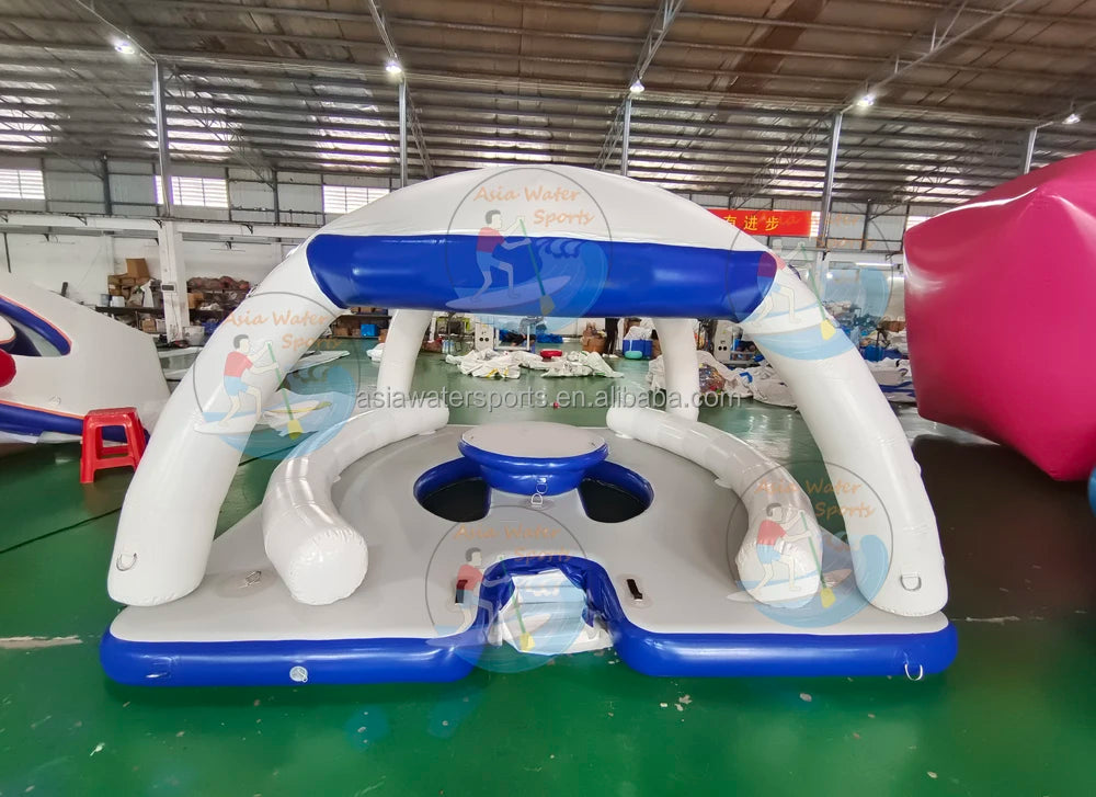 Custom Inflatable Floating Wave Loading Dock, Inflatable Jet Ski Dock Inflatable Water Platform