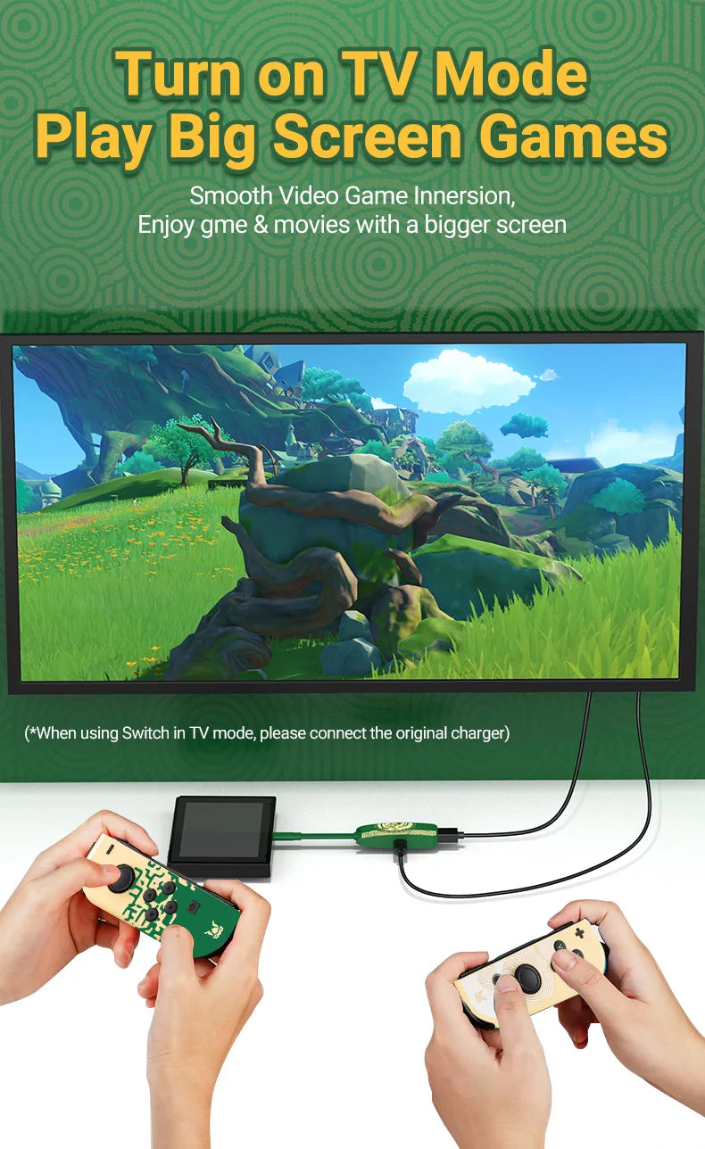 2pack 3-in-1 4K@60Hz HDMI Switch Docking Station for TV with USB 2.0 Port PD 100W Charging,Hub For Tears of Kingdom Switch Dock
