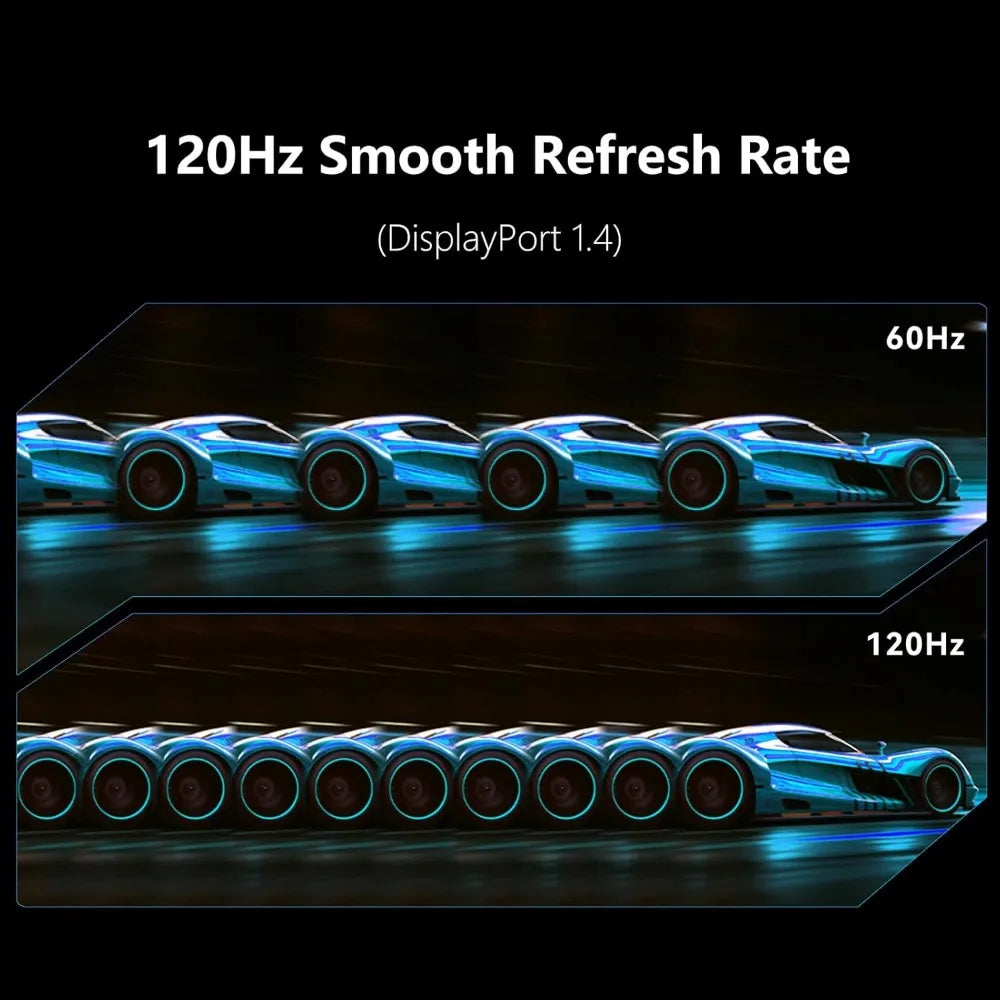 49" Curved Monitor Ultrawide Gaming 120Hz 32:9 QHD 5120 x 1440P Computer Monitor, R1800, 99% sRGB, HDR400
