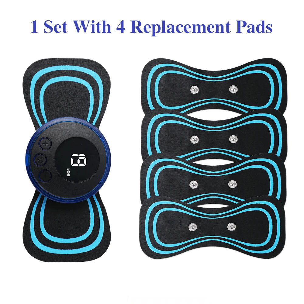 Mini Portable EMS Neck Massager – Cervical Pain Relief & Shoulder Relaxation