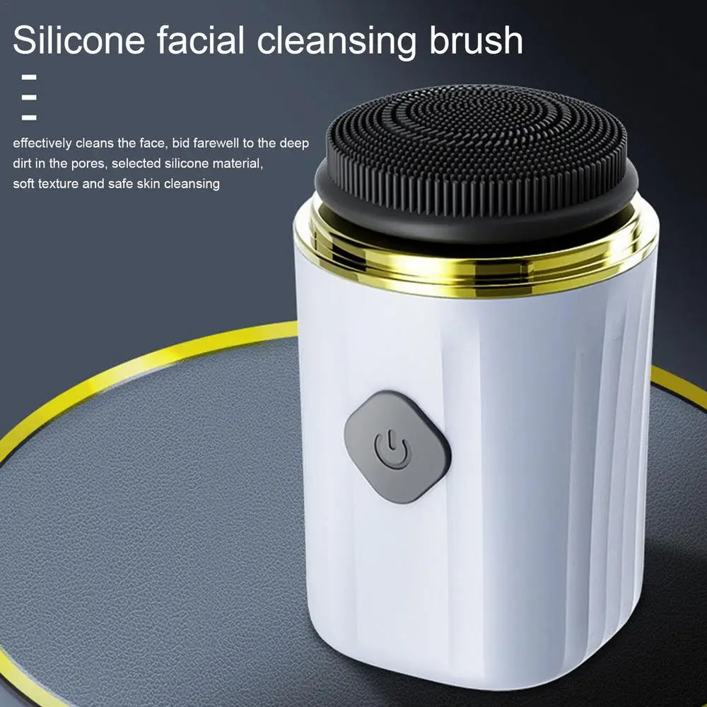 Face Skin Cleaning Brush 2 In 1 Electric Face Scrub Brush For Deep Cleaning Face Skincare Tools For Massaging And Deep Cleansing