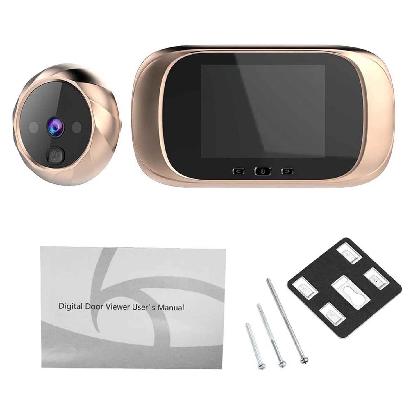 Home security doorbell with camera and night vision