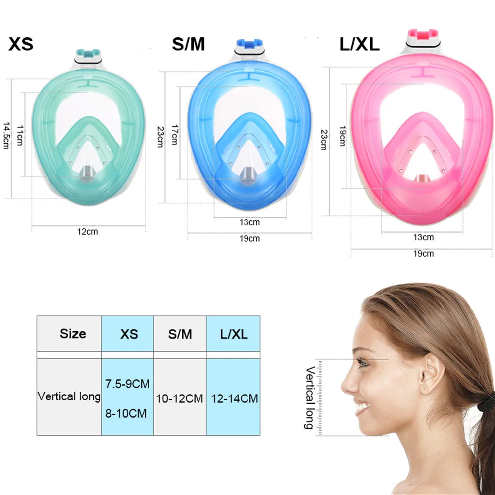 Full Face Anti Fog Snorkeling Mask