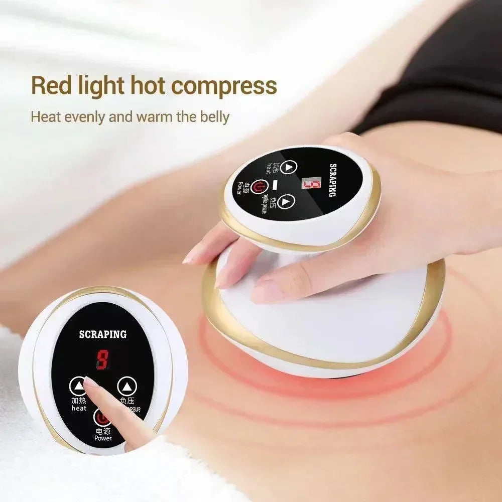 Electric Scrapin, Cupping, Suction, Heating, Fat Burner, Anti-cellulite Massager