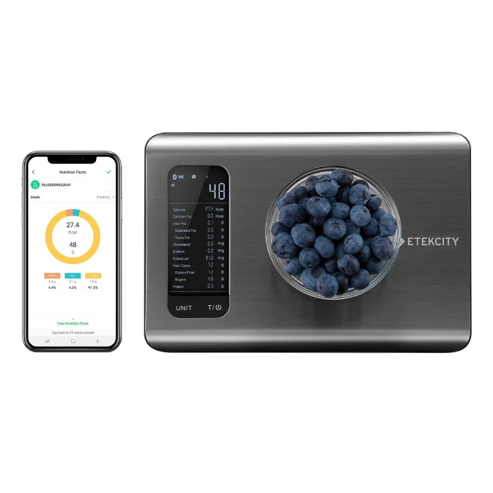 Smart Nutrition Scale Food Scale Digital Free Shipping, Measure in Ounces, Grams or Milliliters