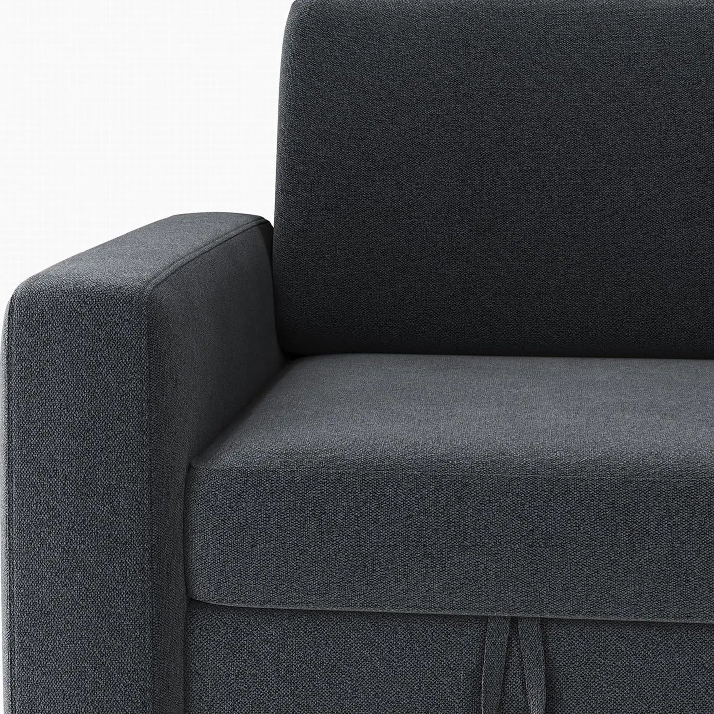 Sectional Sofa L-Shaped Sofa Couch Bed w/Chaise & USB, Reversible Couch Sleeper w/Pull Out Bed & Storage Space, 4-seat Fabric