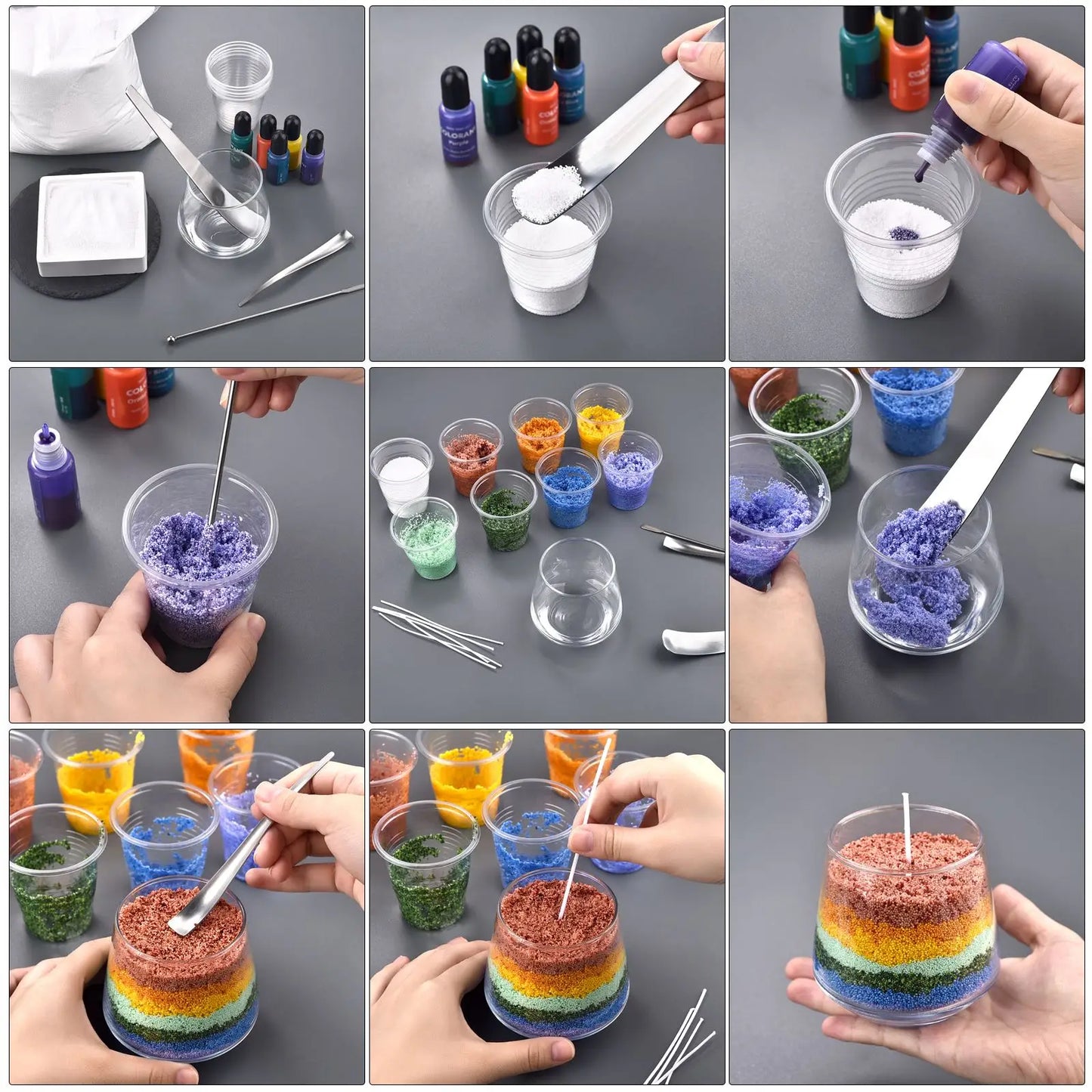Combustible Sand Handmade Candle