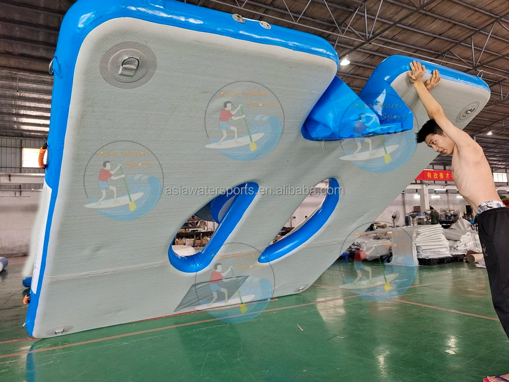 Custom Inflatable Floating Wave Loading Dock, Inflatable Jet Ski Dock Inflatable Water Platform