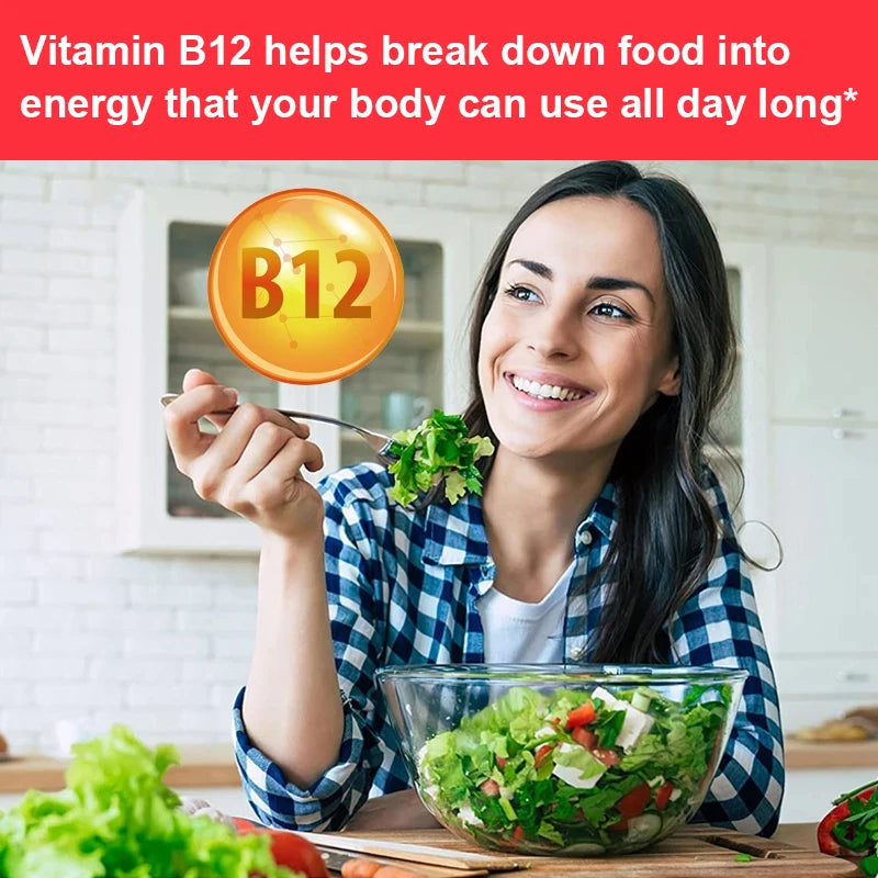 6 B Vitamins + Multivitamin Supplement for Energy Support, Nervous System Support, Mood Support, 120 Capsules