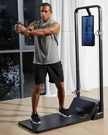 Home  System, Gym Monster  Smith Machine Home Gym Power Cage, All-in-one Cable Machine for Home Workout,