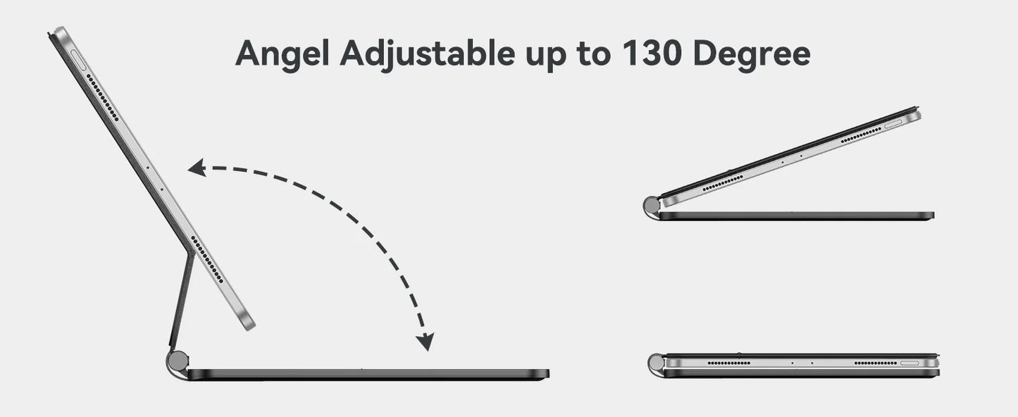 SODI Magnetic Keyboard Case for iPad Pro 12.9 inch 3rd/4th/5th/6th Magic Compatible Keyboard Case with Multi-Touch Trackpad