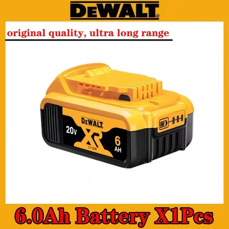 High Rate 100% Genuine Dewalt 20V Battery, 2AH 5AH 6AH Rechargeable Lithium Ion Battery, Dewalt DCB200 Power Tool Battery