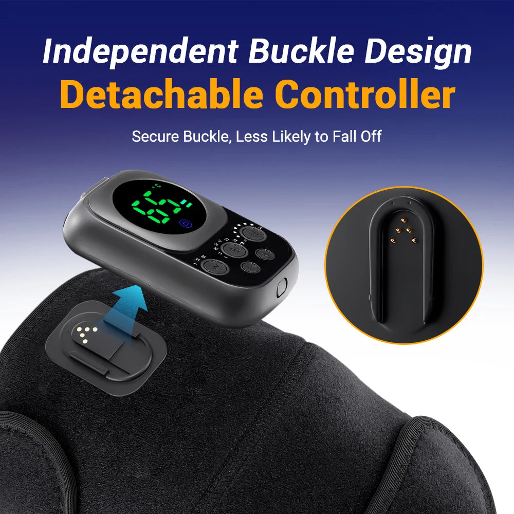 3 in 1 Shoulder Knee Eblow Heated Vibration Knee Massager Pad for Joint Pain Relief Health Care Shoulder Arthritis Support Belt