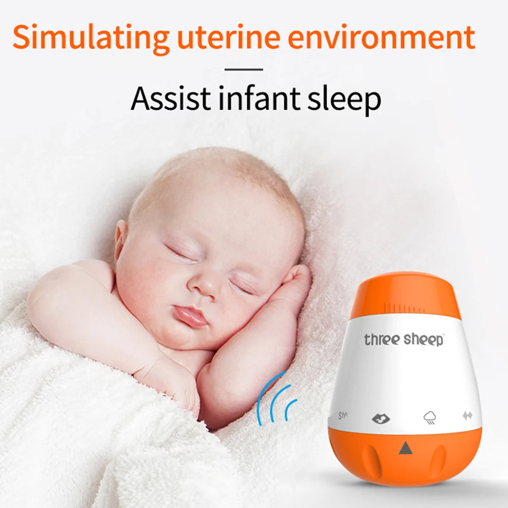 Baby Noise Machine Smart Music Voice Sensor Infants Bad Sleep Helper Therapy Sound Monitor Generator for Babies Relax Toy