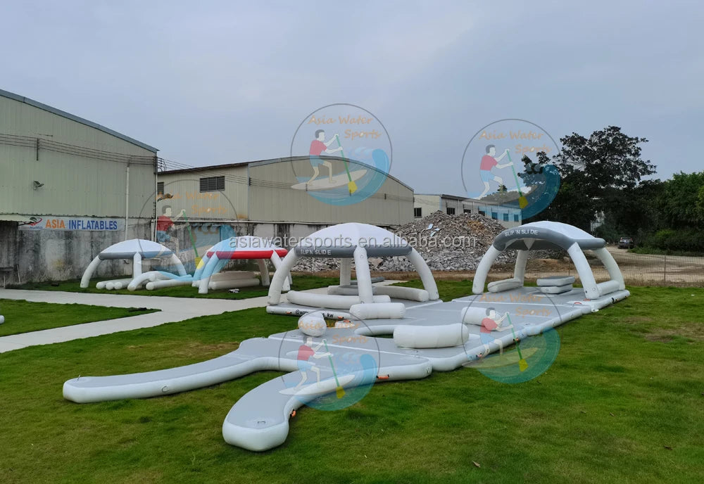 Custom Inflatable Floating Wave Loading Dock, Inflatable Jet Ski Dock Inflatable Water Platform