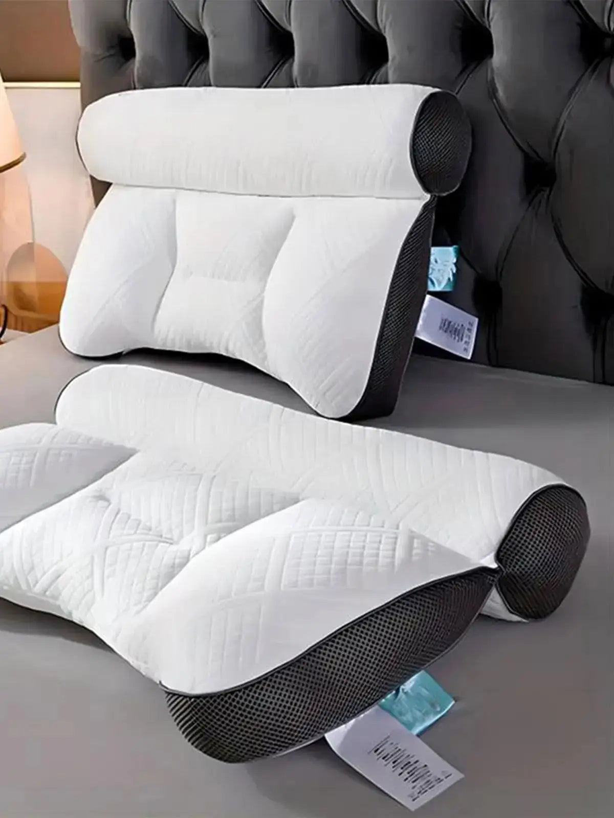 2pcs sleep pillow core, anti-traction cervical protection pillow, ergonomic neck pillow, effectively improve sleep