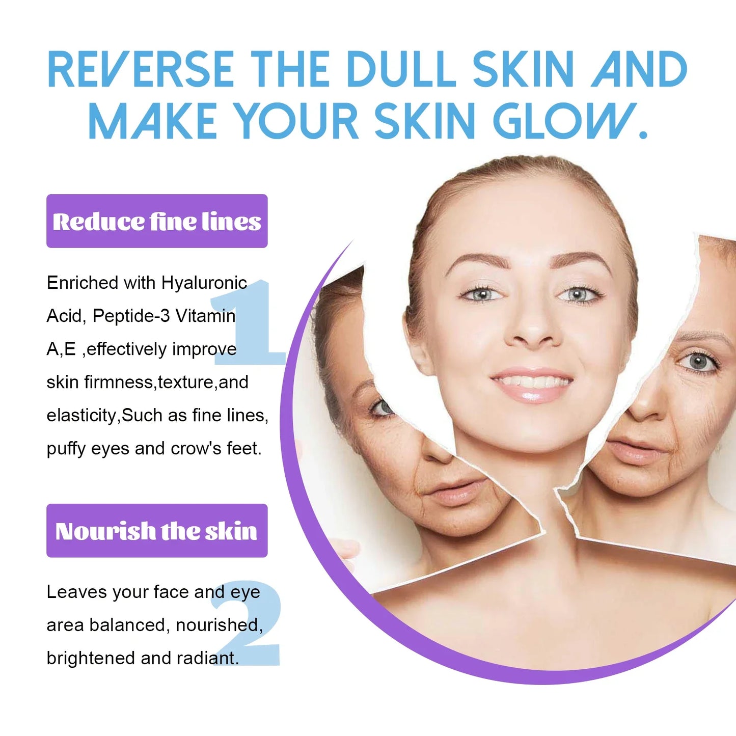 Peptide Facial Lifting Cream Reduce Melanin Fade Fine Lines Firming And Moisturizing The Skin Control Oil  Face Care Products
