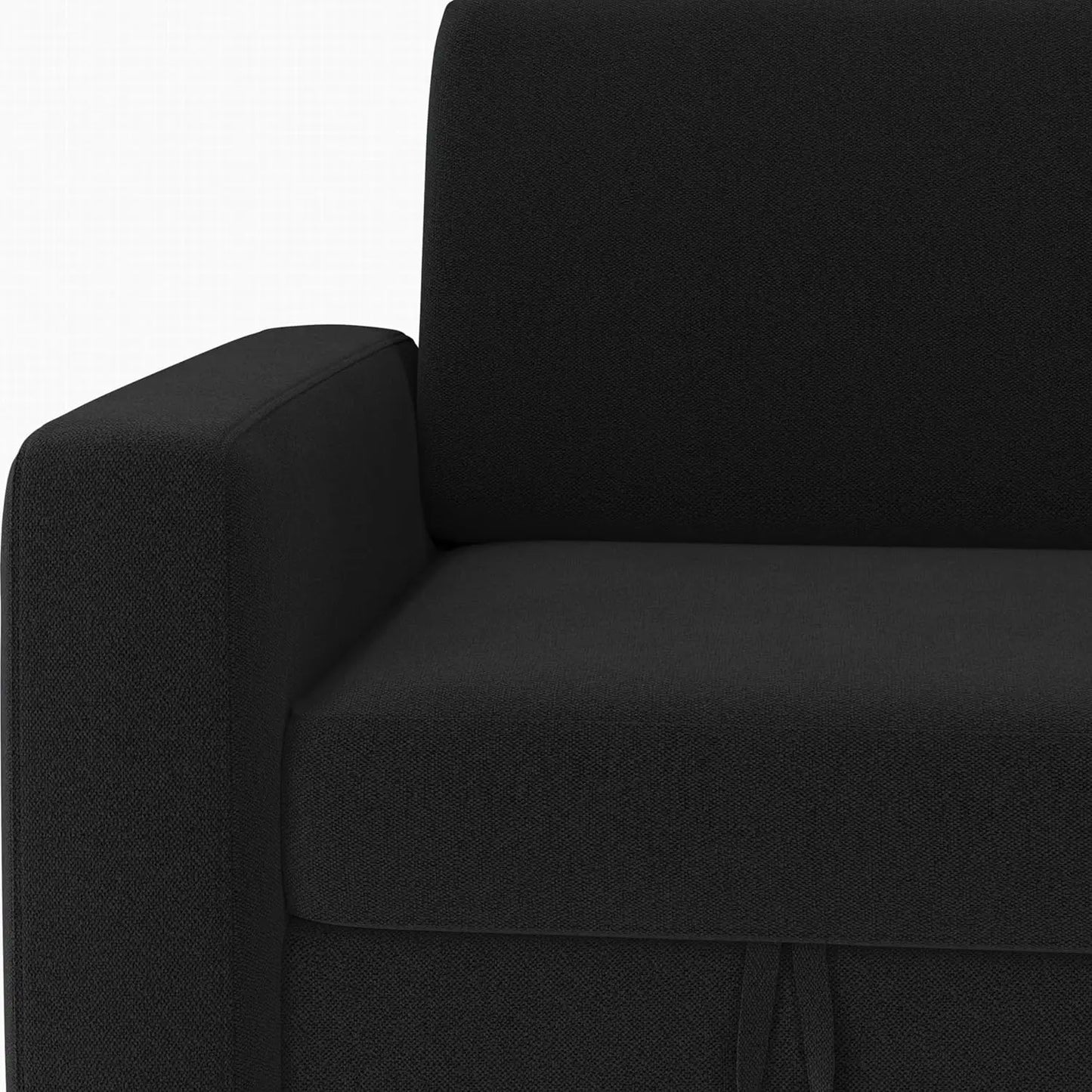 Sectional Sofa L-Shaped Sofa Couch Bed w/Chaise & USB, Reversible Couch Sleeper w/Pull Out Bed & Storage Space, 4-seat Fabric