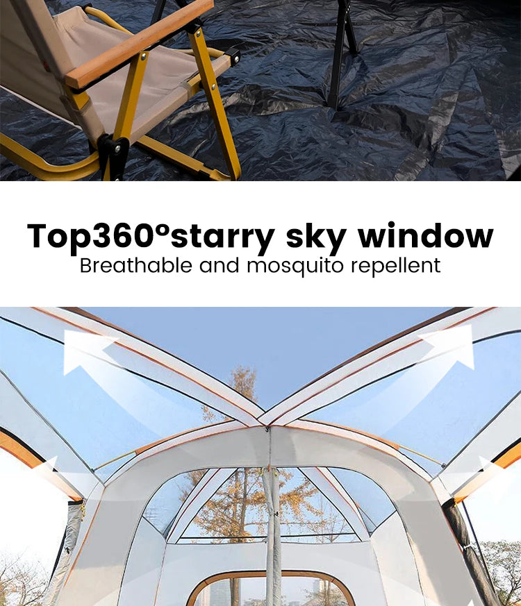 Hiking Tent 3-12 Person Rainproof