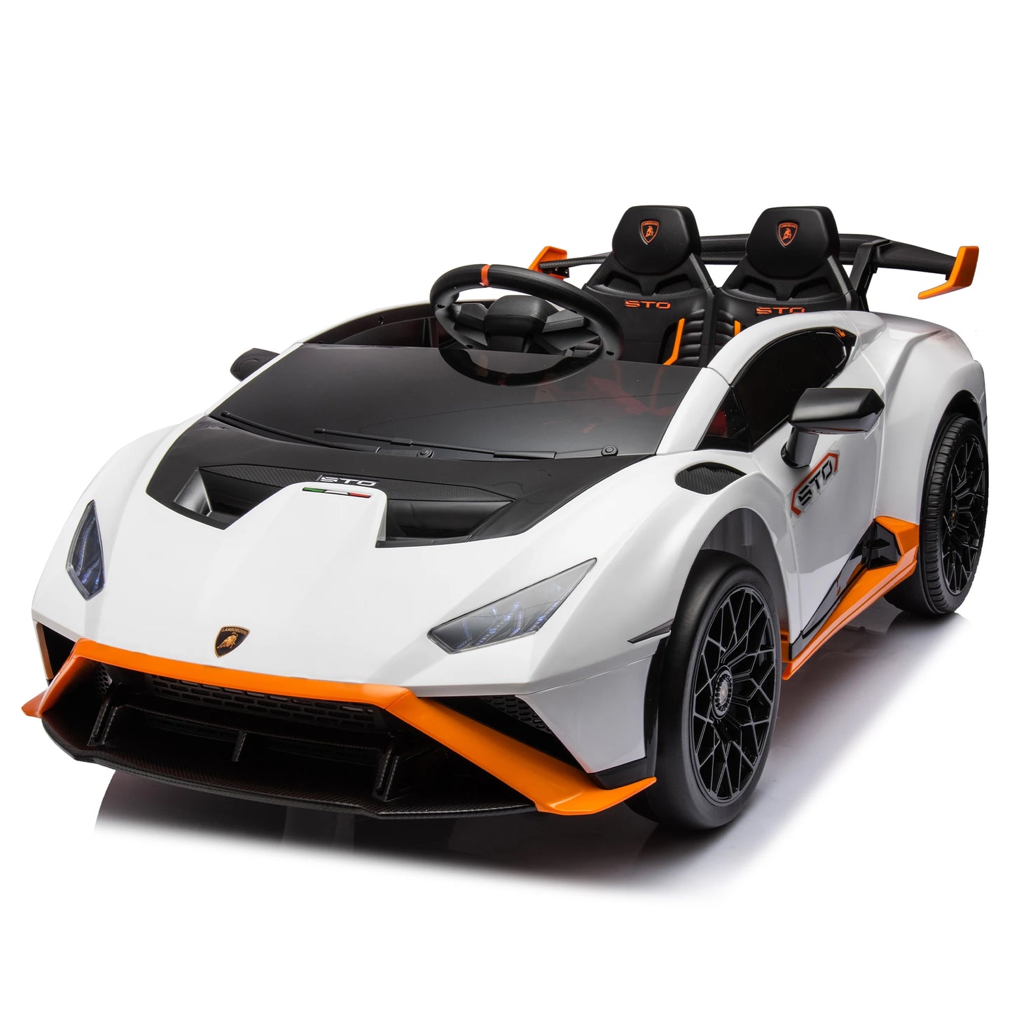 24V Kids Electric Ride-On Drift Car: Speeds 1.86-5.59 MPH, Ages 3-8, Foam Front Wheels, 360° Spin, LED Lights, Dynamic Music