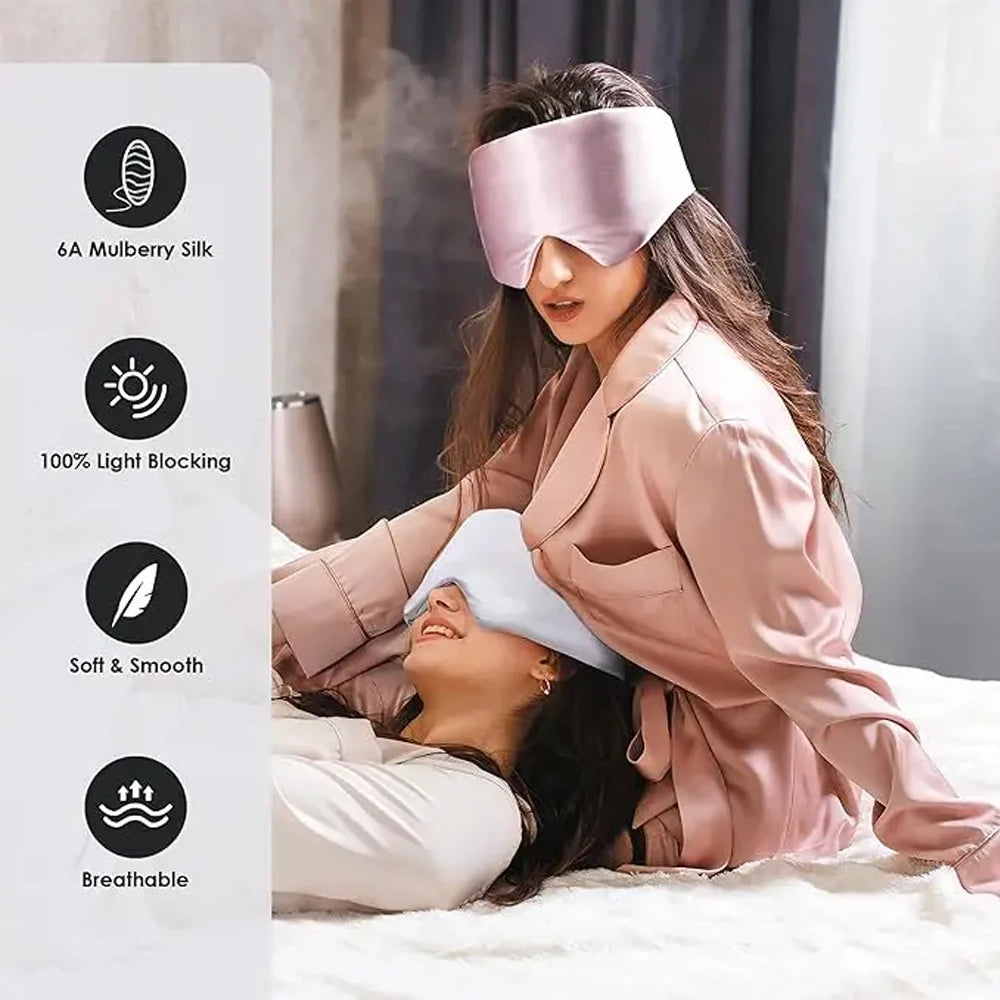 Mulberry Silk Sleeping Mask – Soft Eyepatch for Light Blocking
