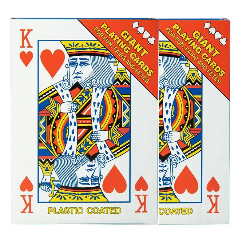 Oversized Super Jumbo Poker Playing Cards 4x Larger Travel Carnival Wedding Birthday Party Favors Family Board Games For Adults