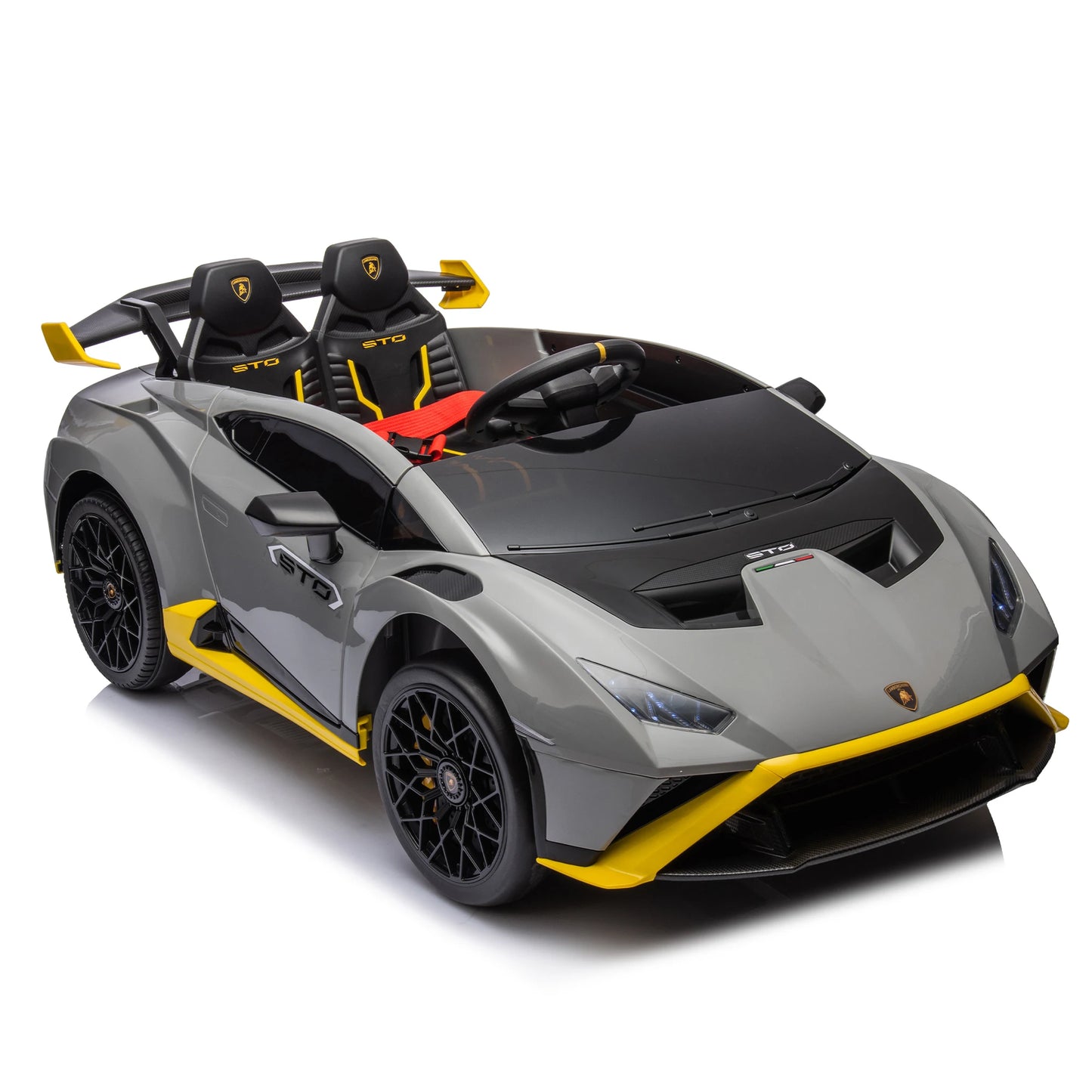 24V Kids Electric Ride-On Drift Car: Speeds 1.86-5.59 MPH, Ages 3-8, Foam Front Wheels, 360° Spin, LED Lights, Dynamic Music