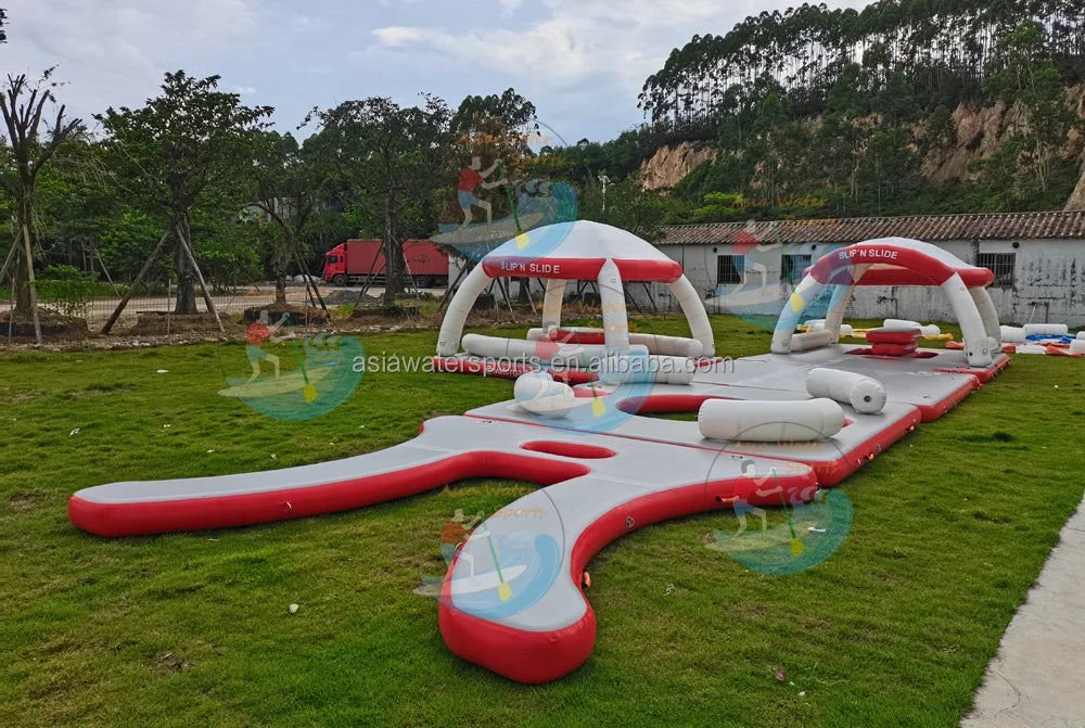 Custom Inflatable Floating Wave Loading Dock, Inflatable Jet Ski Dock Inflatable Water Platform