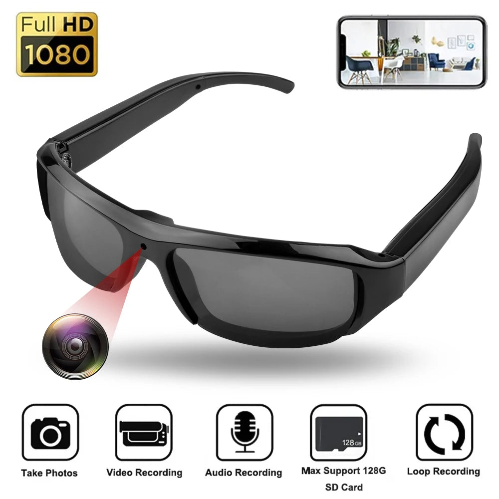 HD 1080P Glasses Camera Security Sports Video Recorder Surveillance Camcorder For Driving