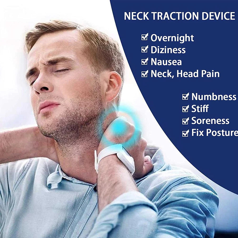 Cervical Neck Traction Device,Relief for Chronic Neck & Shoulder Alignment Pain,Inflatable Neck Stretcher