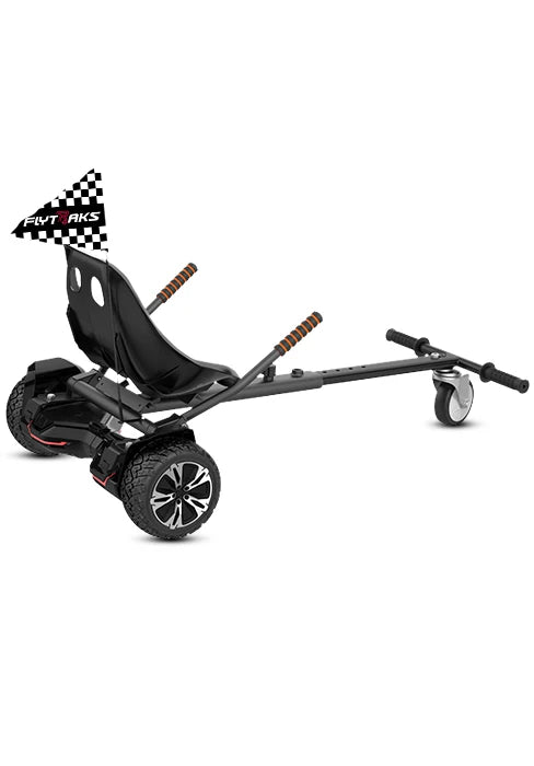 Hoverboard Go Kart with Rear Shock Absorption, Hoverboard Seat Attachment Accessory for 6" to 10" Hoverboard, Adjustable Frame L