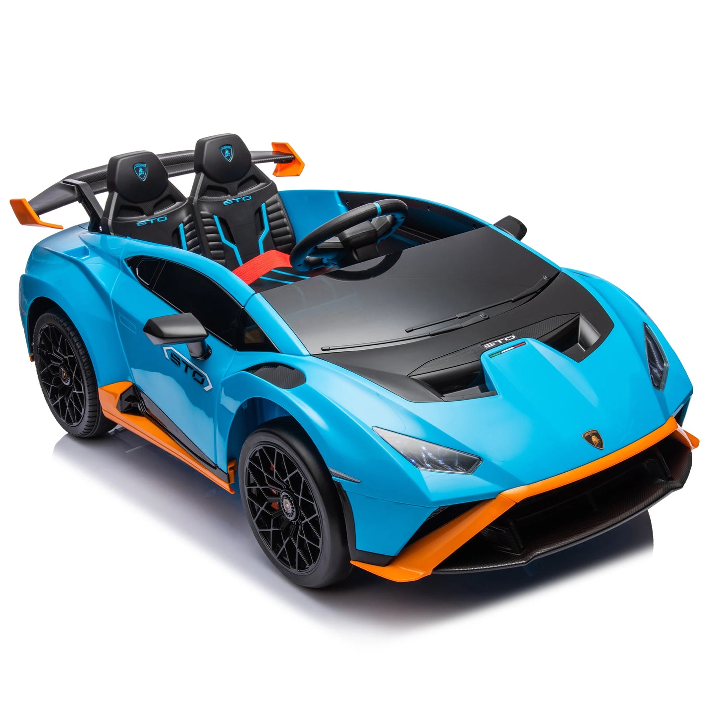 24V Kids Electric Ride-On Drift Car: Speeds 1.86-5.59 MPH, Ages 3-8, Foam Front Wheels, 360° Spin, LED Lights, Dynamic Music