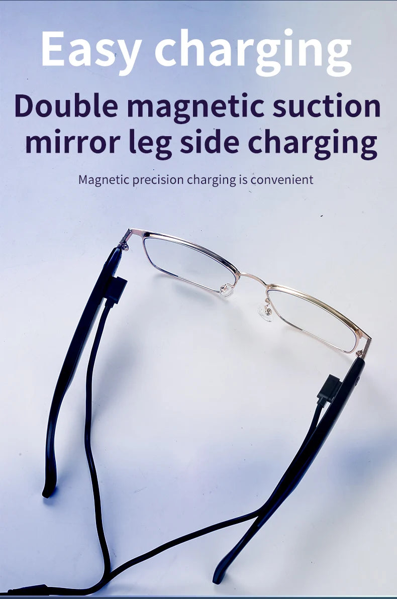 New smart glasses with auto-sensitive lenses, built-in microphone and speaker for sports, driving, fishing and everyday wear.