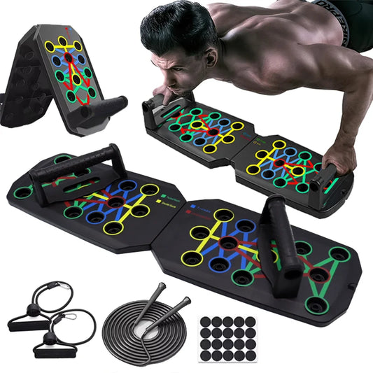 Portable Multifunctional Foldable Fitness Equipment For Chest Abdomen Arms/Back Training