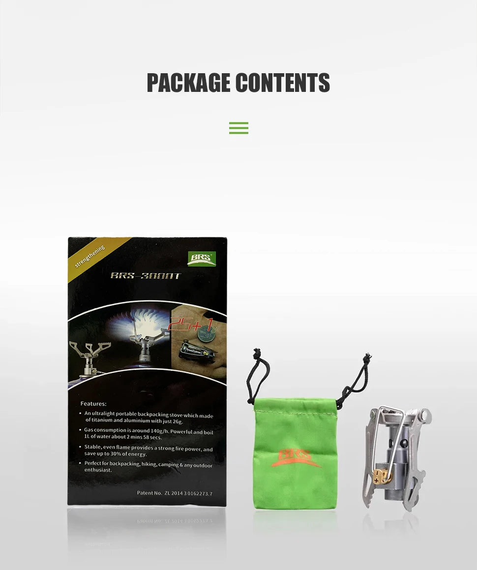 Mini Camping Gas Burner Titanium